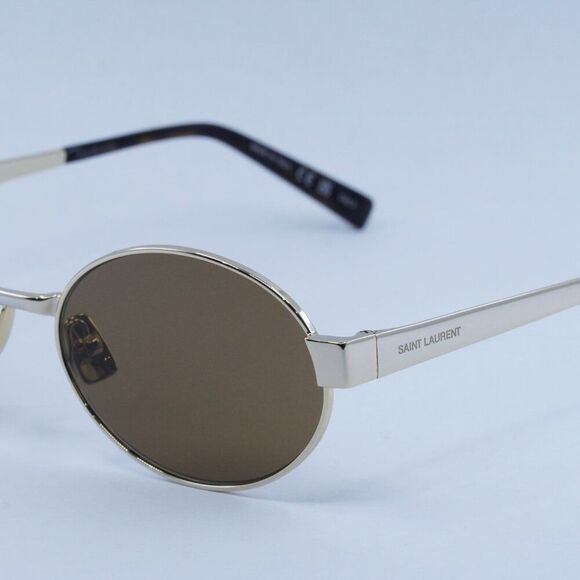 ?️ New Saint Laurent SL692 004 Sunglasses -Gold Frame, Brown Lenses main image 7